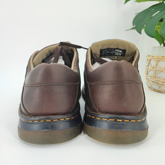 Dr.Martens Men\'s Brown Tie Leather Casual Oxfords Shoes 11194 Size 11